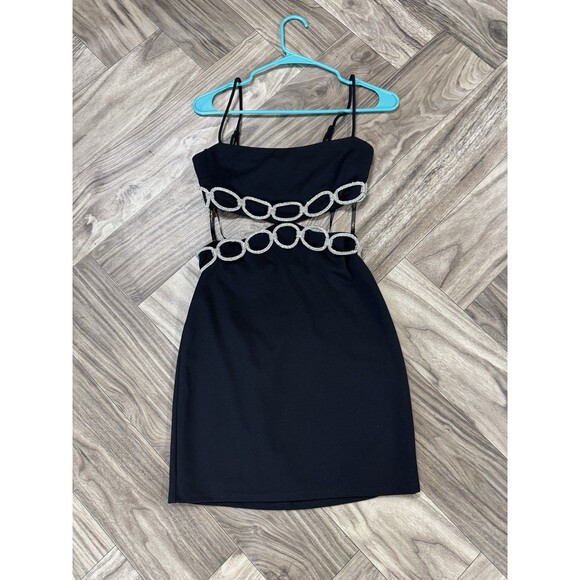 City Triangles Juniors Size 3/4 Black Strappy  Dress - Picture 1 of 6